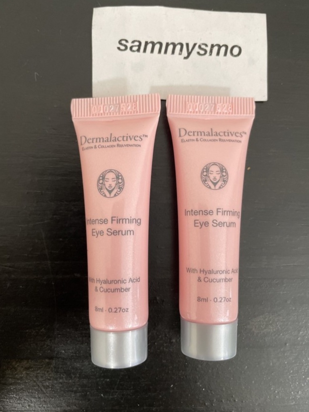 Dermalactives Intense Firming Eye Serum 0.27 oz / 8ml Travel Sample Size x2